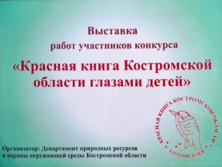 В Костромском музее-заповеднике открылась выставка «Красная книга Костромской области глазами детей»